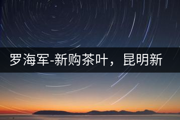 羅海軍-新購茶葉，昆明新購商貿有限公司總經理