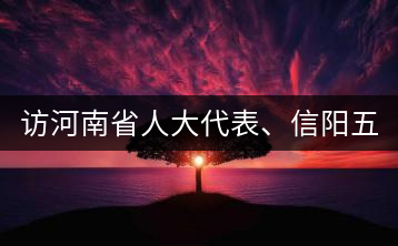 訪河南省人大代表、信陽五岳集團董事長胡鎮(zhèn)——茶鄉(xiāng)亦飄茶油香