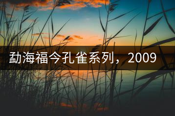 勐海福今孔雀系列，2009年尊享青餅