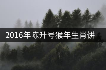 2016年陳升號(hào)猴年生肖餅猴餅專(zhuān)業(yè)品評(píng)