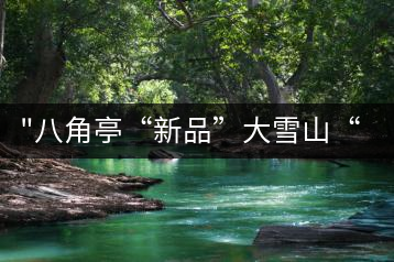 “八角亭“新品”大雪山“即將上市，期待您的品茗！