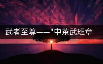 武者至尊——”中茶武班章”，帷幕之后的王者風(fēng)范