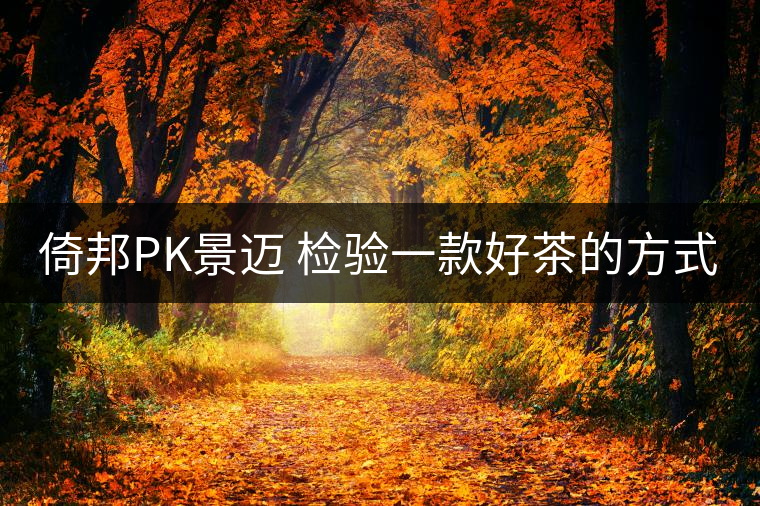倚邦PK景邁 檢驗一款好茶的方式 就是拿它不停對沖倚邦PK景邁 檢驗一款好茶的方式 就是拿它不停對沖
