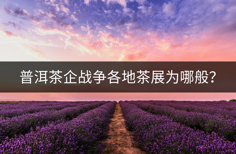 普洱茶企戰(zhàn)爭各地茶展為哪般？