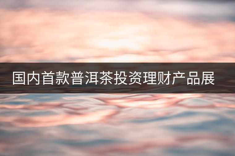 國內(nèi)首款普洱茶投資理財產(chǎn)品展開路演推介