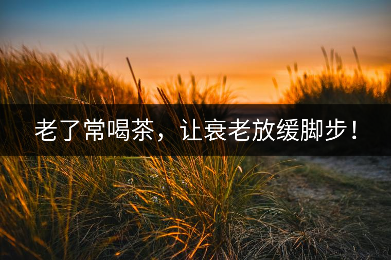 老了常喝茶，讓衰老放緩腳步！