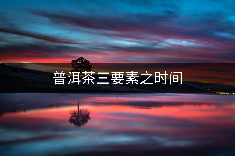 普洱茶三要素之時間