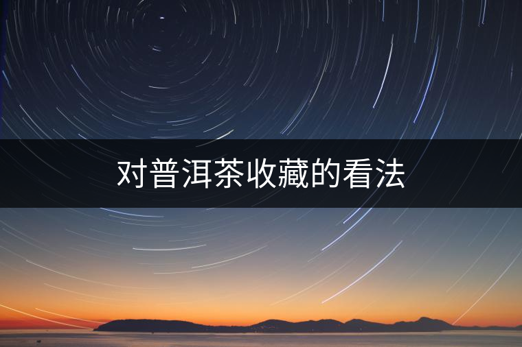 對普洱茶收藏的看法