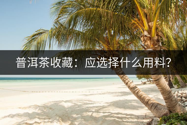 普洱茶收藏：應(yīng)選擇什么用料？