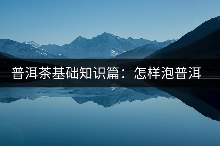 普洱茶基礎(chǔ)知識篇：怎樣泡普洱茶才會更好喝？
