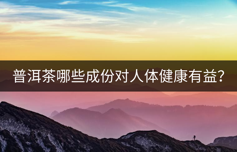 普洱茶哪些成份對人體健康有益？