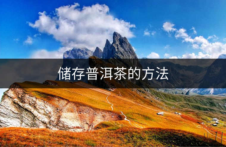 儲(chǔ)存普洱茶的方法