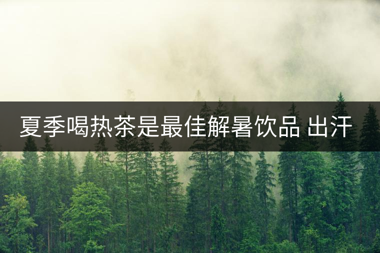 夏季喝熱茶是最佳解暑飲品 出汗可獲涼爽