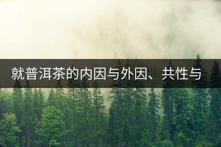 就普洱茶的內(nèi)因與外因、共性與個性復(fù)茶友