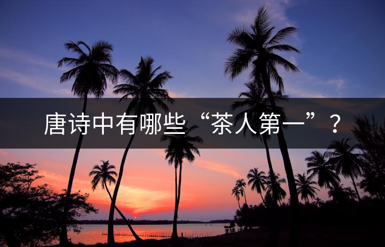 唐詩(shī)中有哪些“茶人第一”？