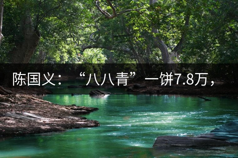 陳國(guó)義：“八八青”一餅7.8萬(wàn)，“我沒(méi)貨供應(yīng)了”