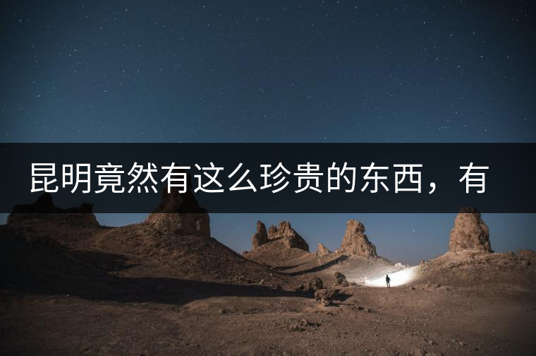 昆明竟然有這么珍貴的東西，有錢都不一定能買到