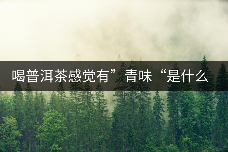 喝普洱茶感覺有”青味“是什么原因？