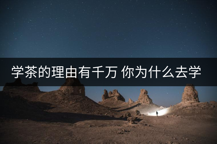 學茶的理由有千萬 你為什么去學茶？