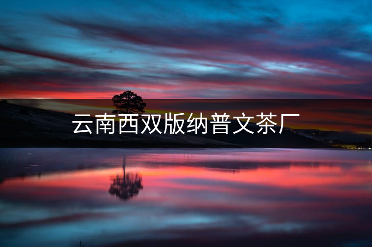 云南西雙版納普文茶廠 云南西雙版納普文茶廠