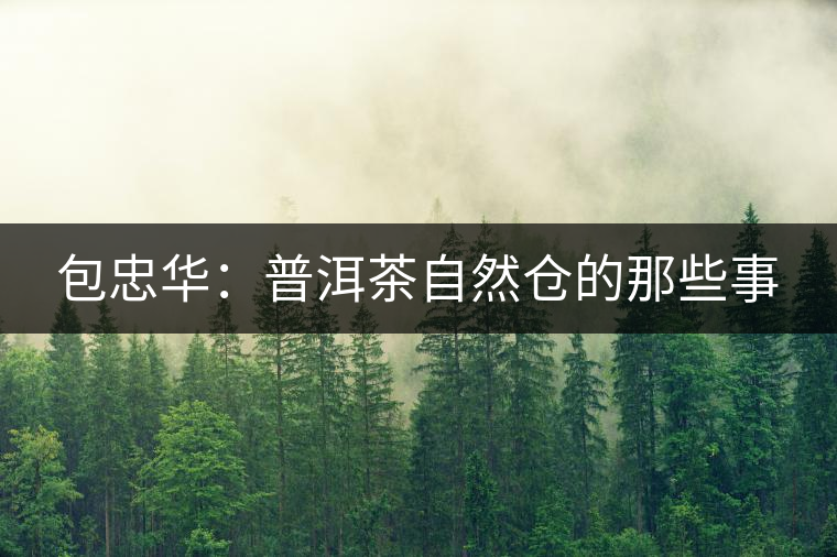 包忠華：普洱茶自然倉(cāng)的那些事