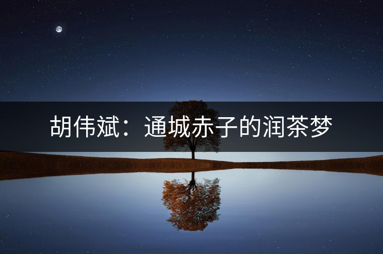 胡偉斌:通城赤子的潤(rùn)茶夢(mèng) 胡偉斌:通城赤子的潤(rùn)茶夢(mèng)