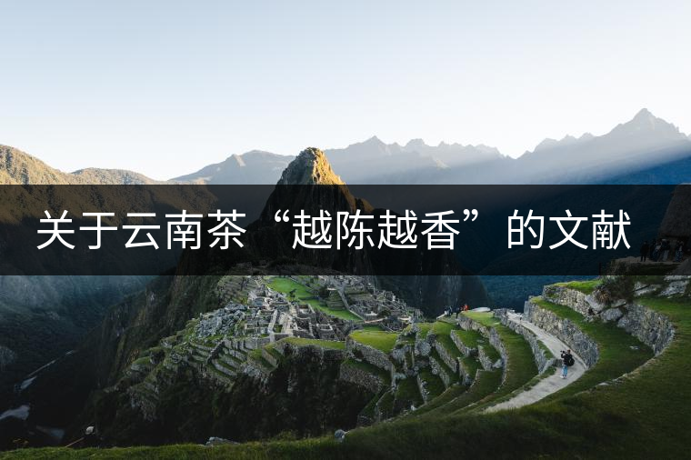 關(guān)于云南茶“越陳越香”的文獻資料，你看這篇就夠了