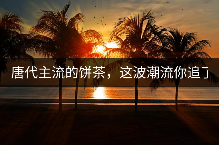 唐代主流的餅茶，這波潮流你追了嗎？