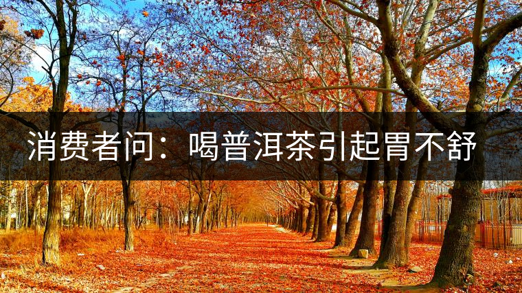 消費者問：喝普洱茶引起胃不舒服怎么辦？