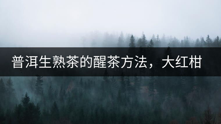 普洱生熟茶的醒茶方法，大紅柑與小青柑對(duì)比