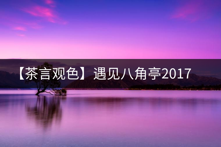 【茶言觀色】遇見八角亭2017年里程碑熟茶 【茶言觀色】遇見八角亭2017年里程碑熟茶