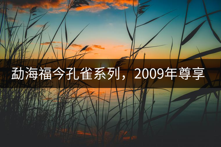 勐海福今孔雀系列，2009年尊享青餅