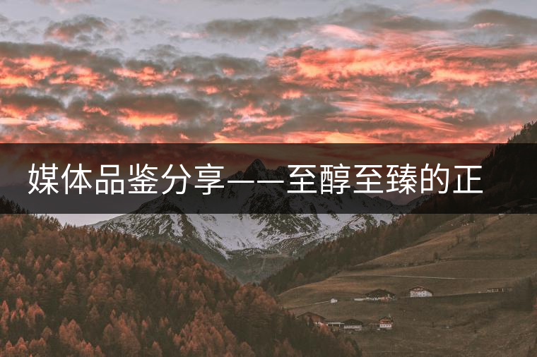 媒體品鑒分享——至醇至臻的正皓大班章 媒體品鑒分享——至醇至臻的正皓大班章