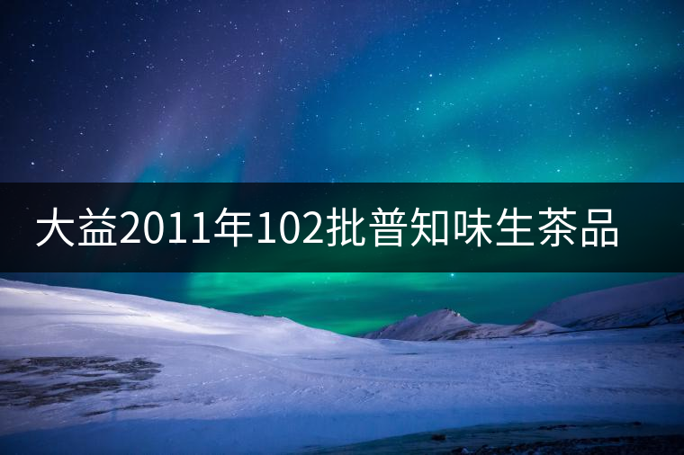 大益2011年102批普知味生茶品鑒