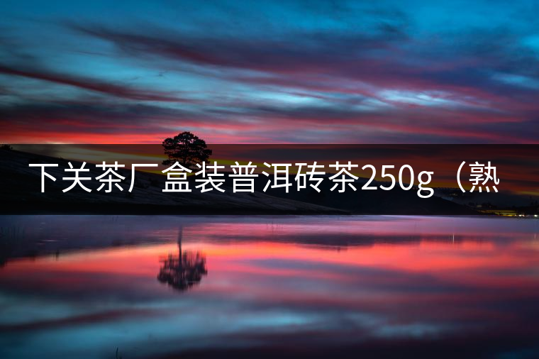 下關茶廠盒裝普洱磚茶250g(熟茶) 下關茶廠盒裝普洱磚茶250g(熟茶)