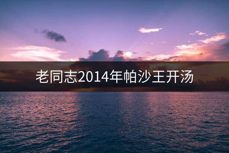 老同志2014年帕沙王開湯 老同志2014年帕沙王開湯