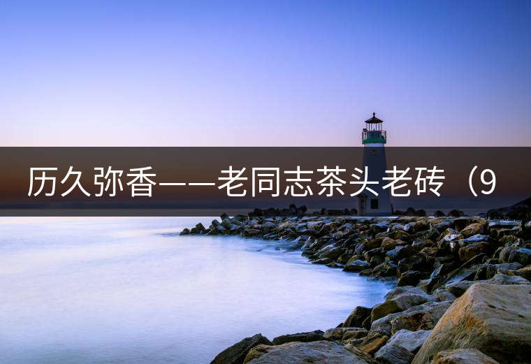 歷久彌香——老同志茶頭老磚（9908第Ⅲ代）開湯