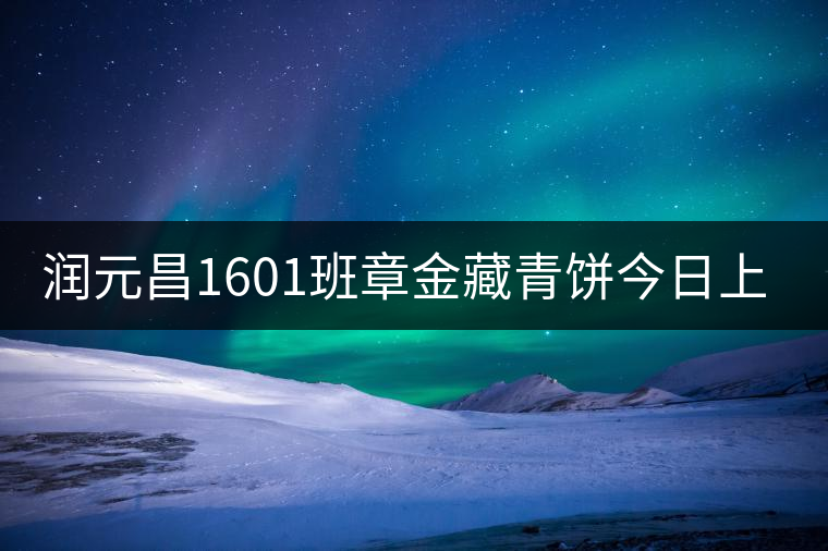 潤元昌1601班章金藏青餅今日上市