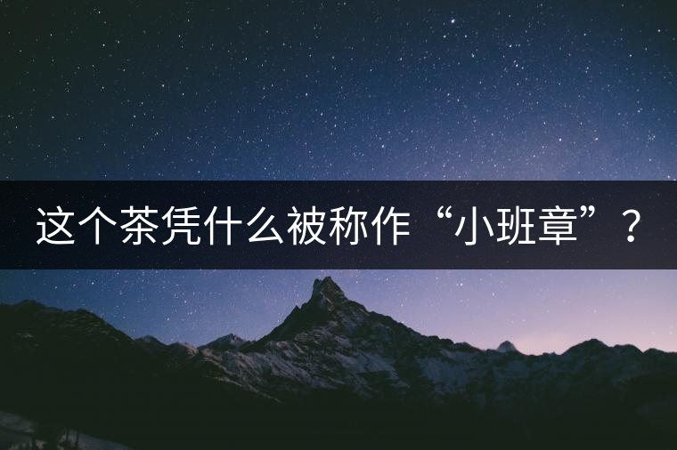 這個(gè)茶憑什么被稱作“小班章”？