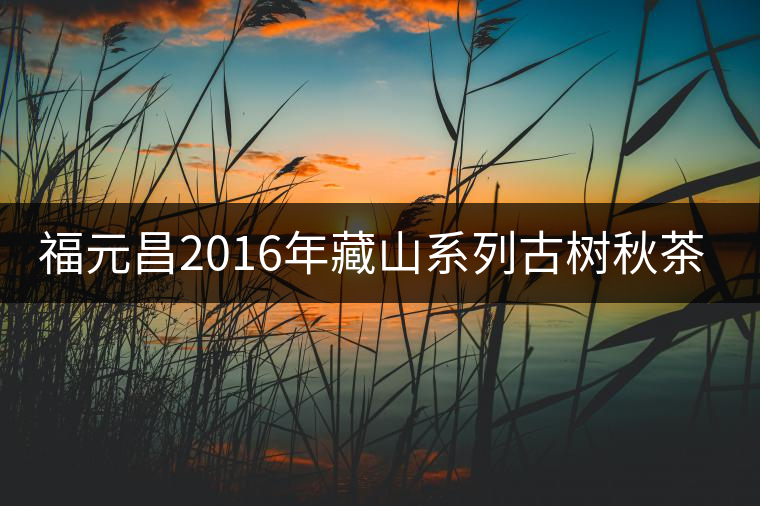 福元昌2016年藏山系列古樹秋茶全部上市！