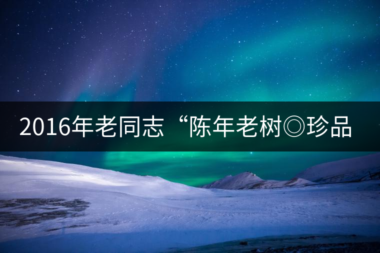 2016年老同志“陳年老樹◎珍品普洱”隆重上市！