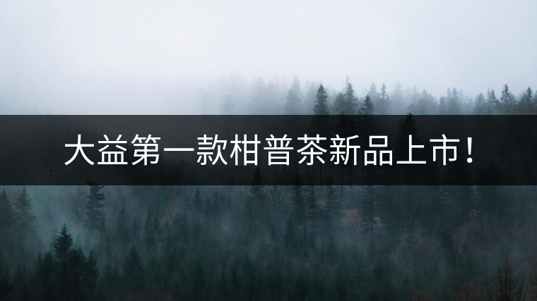 大益第一款柑普茶新品上市！