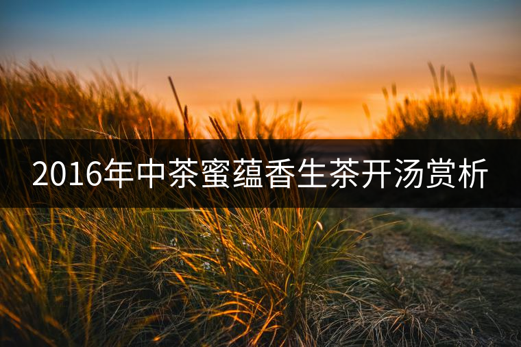 2016年中茶蜜蘊(yùn)香生茶開(kāi)湯賞析 2016年中茶蜜蘊(yùn)香生茶開(kāi)湯賞析