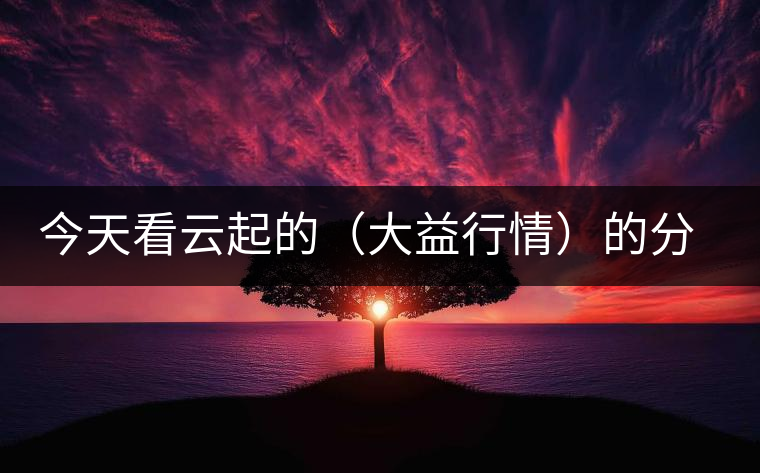 今天看云起的（大益行情）的分析報(bào)告，感受如下；轉(zhuǎn)化什么