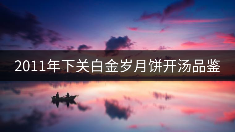 2011年下關(guān)白金歲月餅開(kāi)湯品鑒