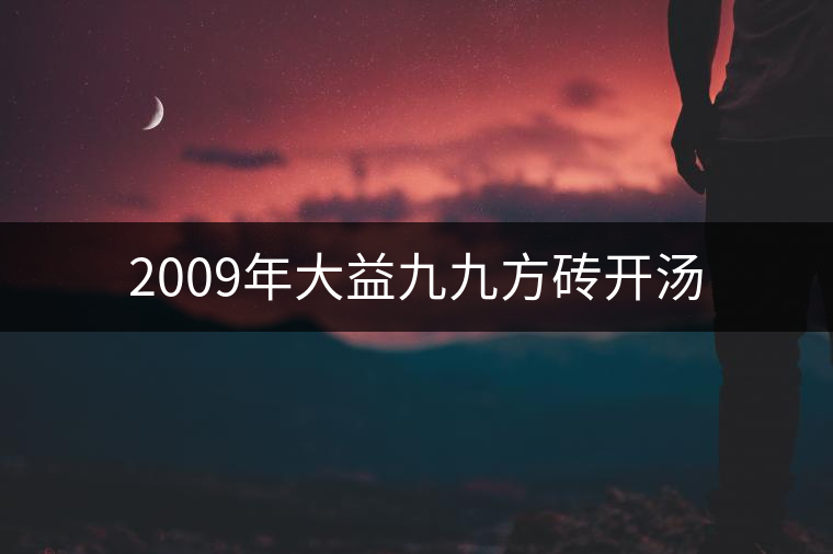 2009年大益九九方磚開(kāi)湯
