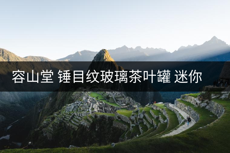 容山堂 錘目紋玻璃茶葉罐 迷你小號便攜普洱密封罐儲(chǔ)物罐家用木蓋 容山堂 錘目紋玻璃茶葉罐 迷你小號便攜普洱密封罐儲(chǔ)物罐家用木蓋