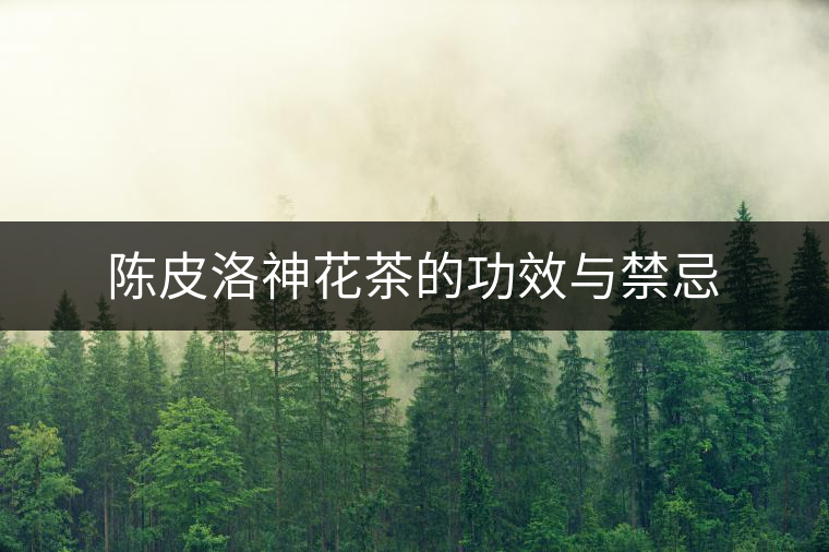 陳皮洛神花茶的功效與禁忌