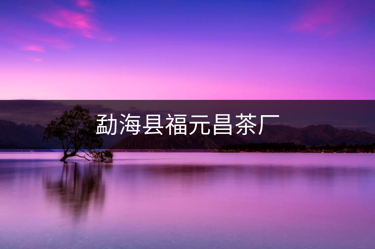 勐?？h福元昌茶廠