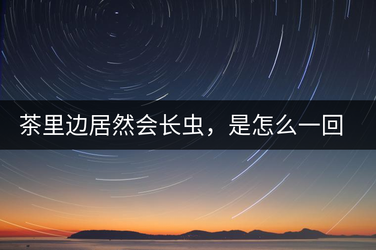 茶里邊居然會長蟲，是怎么一回事呢？